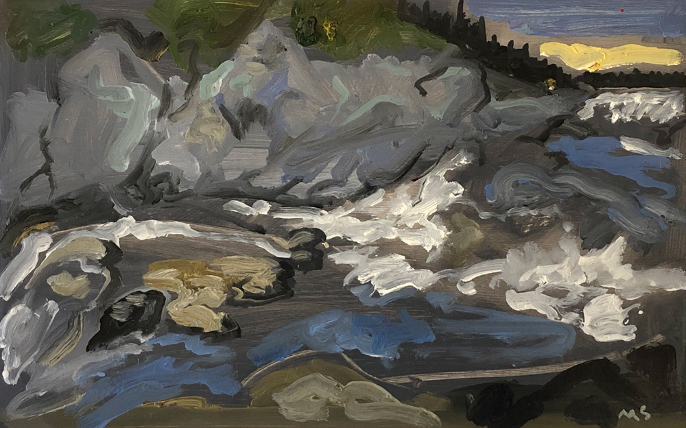 Michael Scott, White Water Falls, Study 2