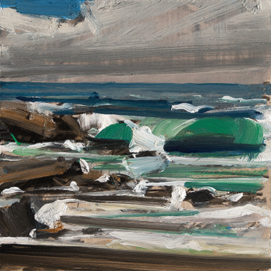 Christopher Benson, Shore break, study