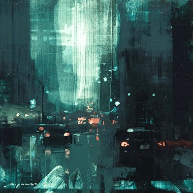 Jeremy Mann, Cityscape - Composed Form Study 30