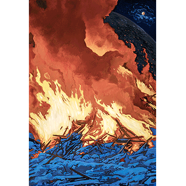 Michael Scott, Fire and Ice, study 1